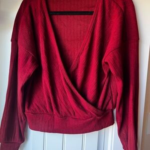 OGL Deep Red Knit Fabric